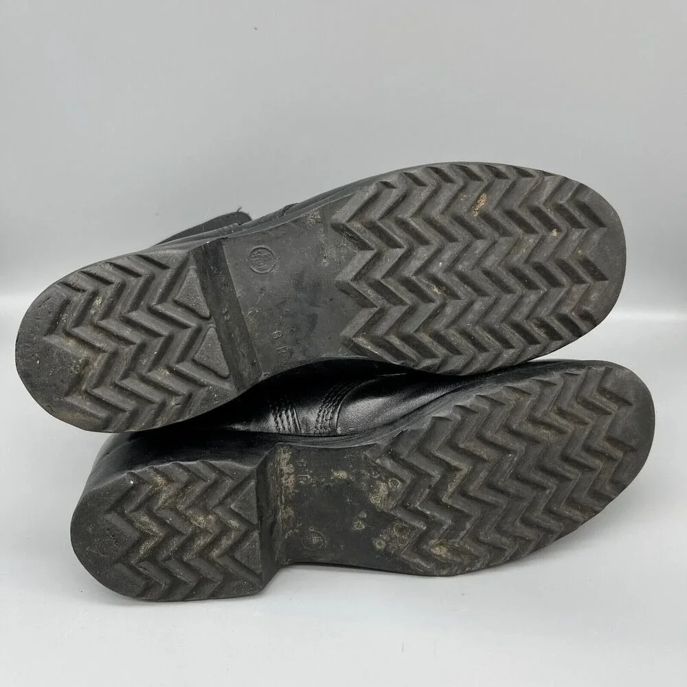Vintage Military Combat Boots 1984 size‎ 8 Regular Waffle Sole RO Search Leather